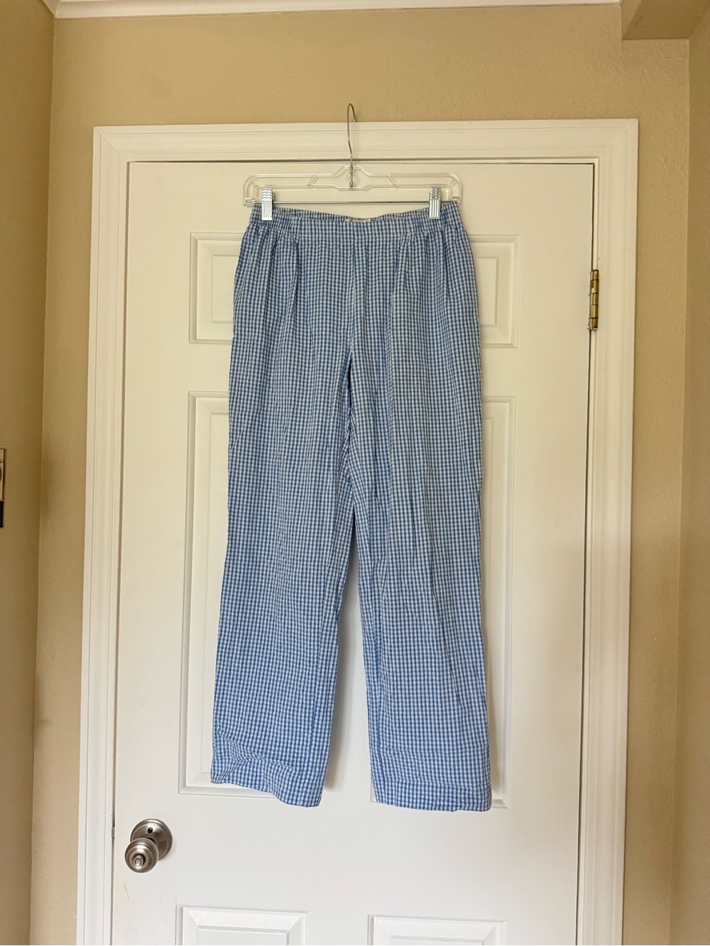 Vintage Blue and White Gingham Pants